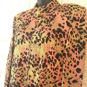 St John Collection by Marie Gray Animal Print Coat